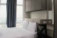 Bilik Tidur Comfy and High Floor 1BR at Vasanta Innopark Apartment By Travelio