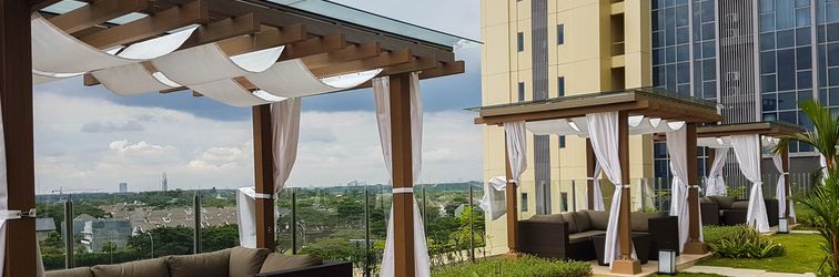 Lobby Comfort 2BR Apartment at Branz BSD City By Travelio