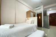 Bedroom Cozy Living Studio Apartment at Gateway Pasteur By Travelio