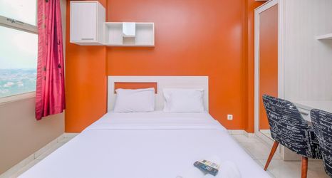 Bedroom 2 Cozy Stay and Warm Studio Apartment Margonda Residence 2 By Travelio