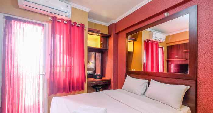 Bedroom Nice and Fancy Studio at Green Pramuka City Apartment By Travelio