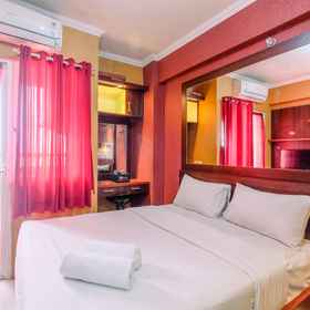 Bedroom 1 Studio Đẹp và Sang Trọng tại Căn hộ Green Pramuka City By Travelio, Khách sạn Kantor Garuda Mas Pulo Gadung