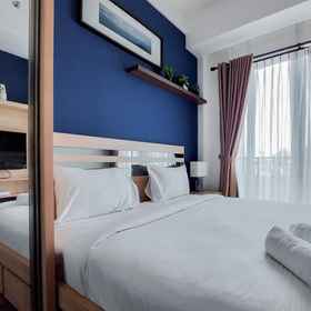 Bedroom 1 Travelio 提供的 Tree Park City BSD 公寓的優雅漂亮的單間公寓, BSD 酒店