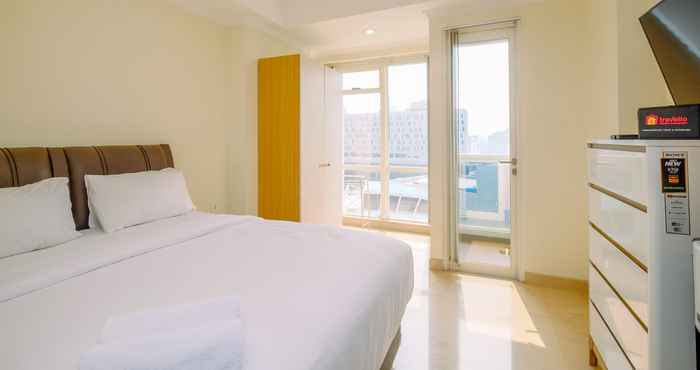 Bedroom Comfy and Best Deal Studio at Menteng Park Apartment By Travelio