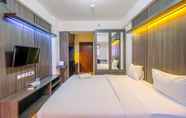Bedroom 3 Comfort and Warm Living Studio Room at Gunung Putri Square Apartment By Travelio