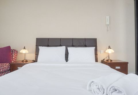 Bedroom Cozy and Nice Studio at Signature Park Tebet Apartment By Travelio