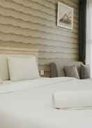BEDROOM Homey and Comfort Studio at Transpark Bintaro Apartment By Travelio