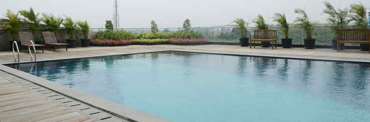 ล็อบบี้ Comfort 1BR at Tree Park City BSD Apartment By Travelio