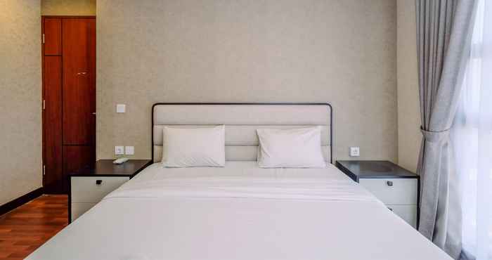 Kamar Tidur Brand New 2BR at The Kencana Residence Apartment By Travelio