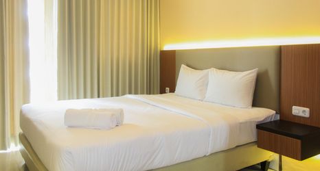 Kamar Tidur 2 Cozy Warm Studio Room Signature Park Grande Apartment By Travelio
