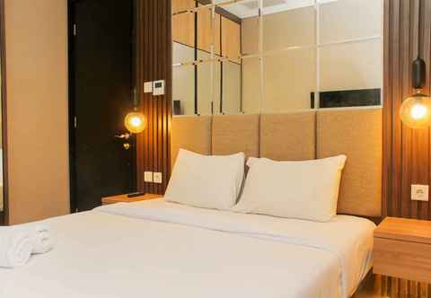 Bedroom Comfy 2BR + Study Room at Sudirman Suites Apartment By Travelio Premium