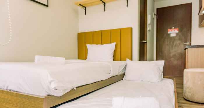 Bedroom Comfortable and Stunning Studio at Transpark Bintaro Apartment By Travelio