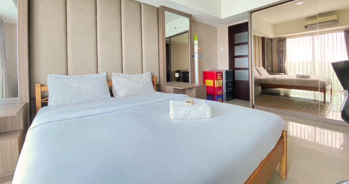 Bedroom Luxury 2BR at Tamansari La Grande Apartment By Travelio