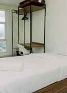 BEDROOM Restful Studio at Akasa Pure Living BSD Apartment By Travelio