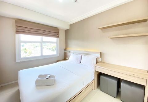 Bedroom Clean and Cozy 1BR Apartment at Parahyangan Residence By Travelio