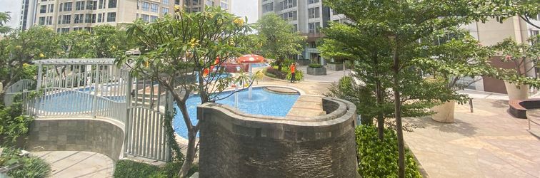 Lobby Comfort and Elegant 2BR Apartment at The Mansion Kemayoran By Travelio