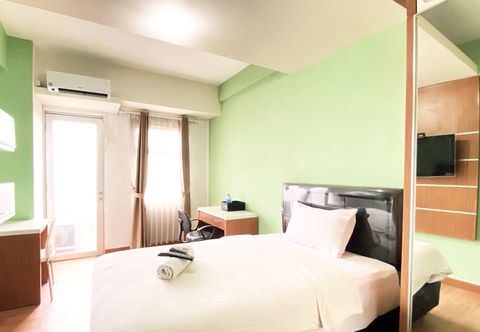 Lobby Minimalist Studio Apartment at Oxford Jatinangor By Travelio