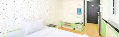 Bedroom 2 Good and Modern Studio Apartment at Grand Asia Afrika By Travelio