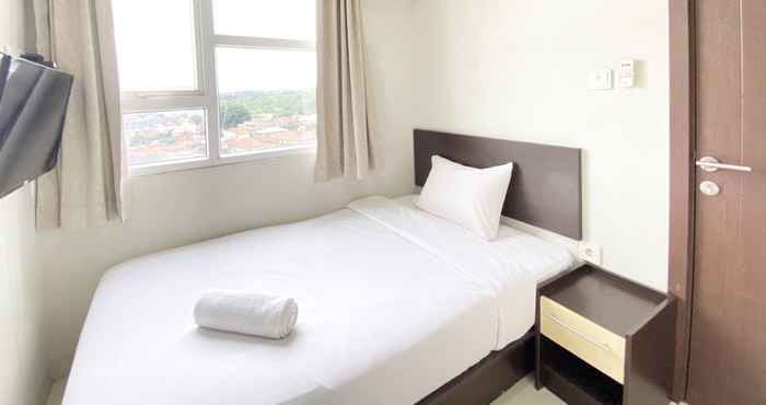 Bedroom Cozy and Deluxe 2BR Apartment at Skyland City Jatinangor By Travelio