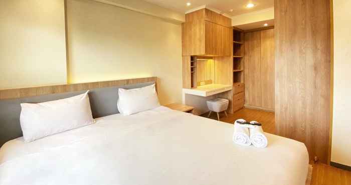 Kamar Tidur Comfort Designed 1BR at Gateway Pasteur Apartment By Travelio