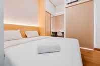 Bedroom Luxury and Stylish Studio at Serpong Garden Apartment By Travelio