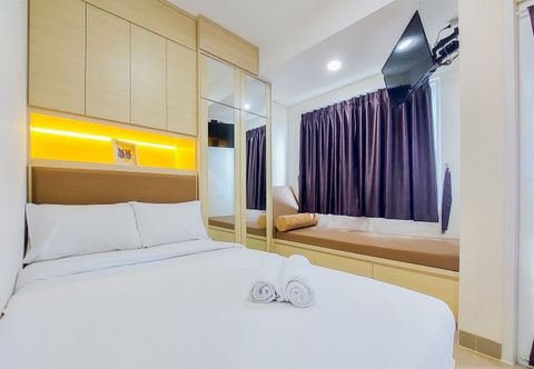 Bedroom Cozy and Simply Look Studio Apartment at B Residence By Travelio