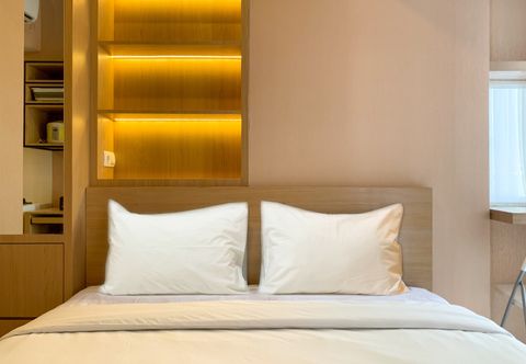 Bedroom Compact Minimalist Studio Apartment at Tokyo Riverside PIK 2 By Travelio