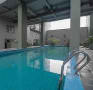 Swimming Pool 4 Homey Studio Room Apartment at Grand Asia Afrika By Travelio