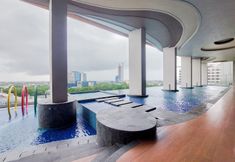 Swimming Pool 7 Best Choice and Comfy 2BR Apartment at Transpark Bintaro By Travelio