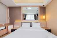 Bedroom Best Choice and Comfy 2BR Apartment at Transpark Bintaro By Travelio