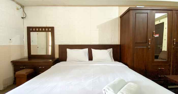 Bedroom Cozy Studio (No Kitchen) Apartment at 1st Floor Metropark Condominium Jabebeka By Travelio