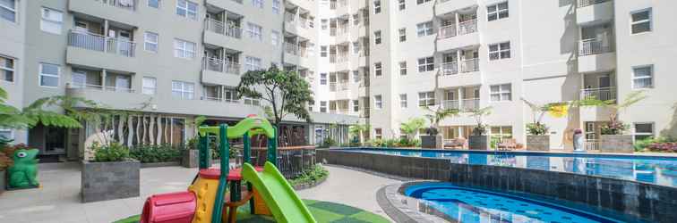 Lobby Cheerful and Homey 2BR at Parahyangan Residence Apartment By Travelio