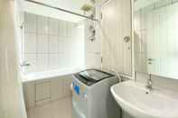 In-room Bathroom Fancy and Nice 3BR Apartment at Grand Kamala Lagoon By Travelio