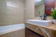 In-room Bathroom Comfy and Elegant 2BR at Menteng Park Apartment By Travelio