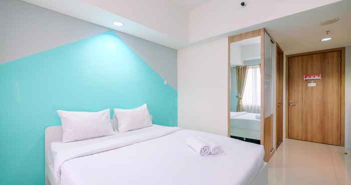 Bilik Tidur Simply Look and Homey Studio Room at Bogor Icon Apartment By Travelio