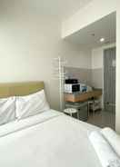 BEDROOM Modern Studio (No Kitchen) at Osaka Riverview PIK 2 Apartment By Travelio