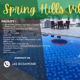 Others 1 Springhills Villa Panderman - Private Pool, Hotel Batu Night Spectacular (BNS)
