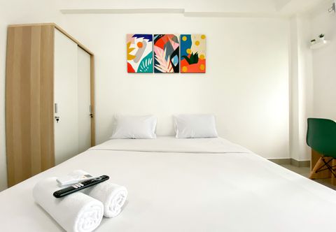 Bedroom Simply and Comfy Look Studio Room Sayana Bekasi Apartment By Travelio