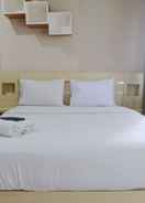 BEDROOM Homey Studio Apartment at 1st Floor Grand Asia Afrika By Travelio