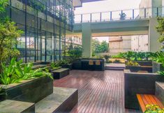Lobby 5 Comfy Studio Apartment at 2nd Floor Evenciio Margonda By Travelio