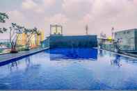 Swimming Pool Simply Design Studio Evenciio Margonda Apartment By Travelio