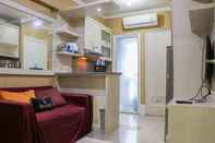 Common Space Nice and Fancy 2BR Apartment at Green Pramuka City By Travelio