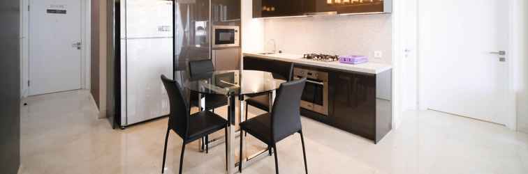 Lobby Luxurious and Private Access 2BR Apartment at The Galaxy Residences By Travelio