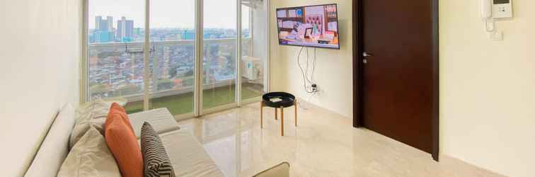 Lobi Comfort Living and Spacious 2BR at Menteng Park Apartment By Travelio