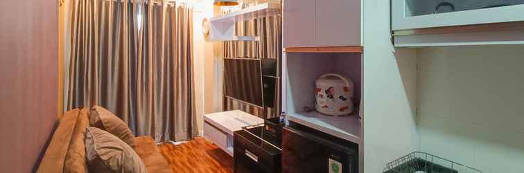 Lobi Simply and Good 1BR at 31st Floor Vida View Makassar Apartment By Travelio