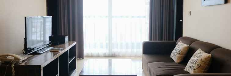 Lobby Best Location and Affordable 2BR at Braga City Walk Apartment By Travelio