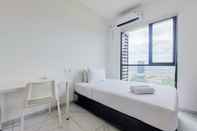 Bedroom New Furnished Studio Room Apartment Sky House Alam Sutera By Travelio