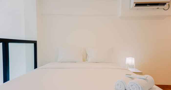 ห้องนอน Cozy and Modern Studio Loft Apartment at Kingland Avenue By Travelio