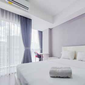 Bedroom 1 Elegant and Good Studio at Pacific Garden Apartment By Travelioent By Travelio, South Tangerang Hotels