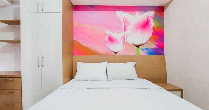 Kamar Tidur Cozy Best Stay Studio Apartment at 10th Floor M-Town Residence By Travelio